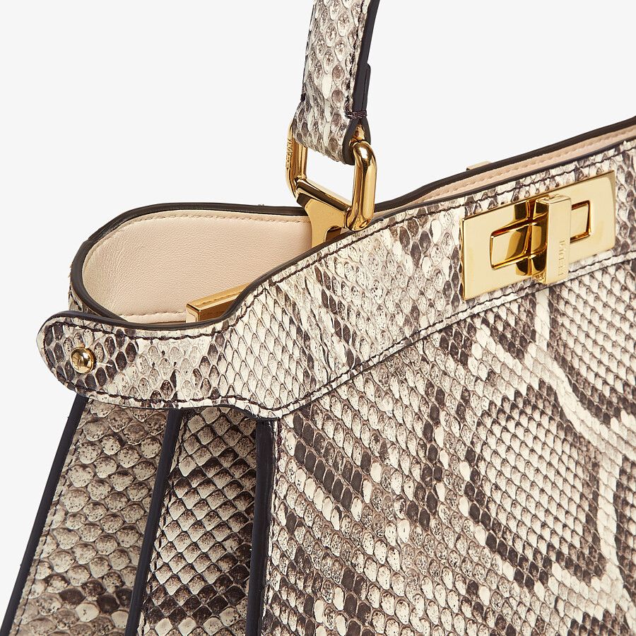 Fendi Medium Natural Python Leather Bag