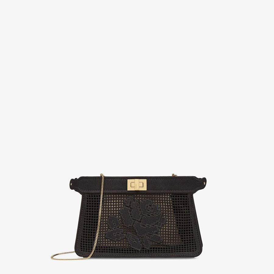 Fendi Canvas Bag With Embroidery