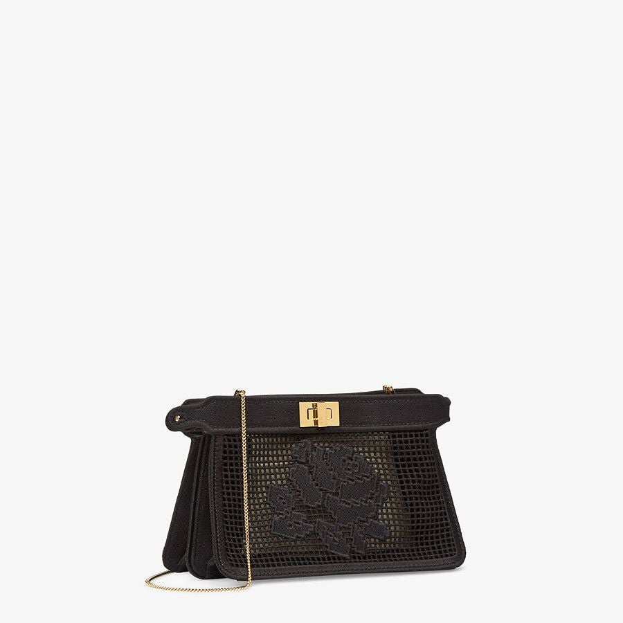 Fendi Canvas Bag With Embroidery