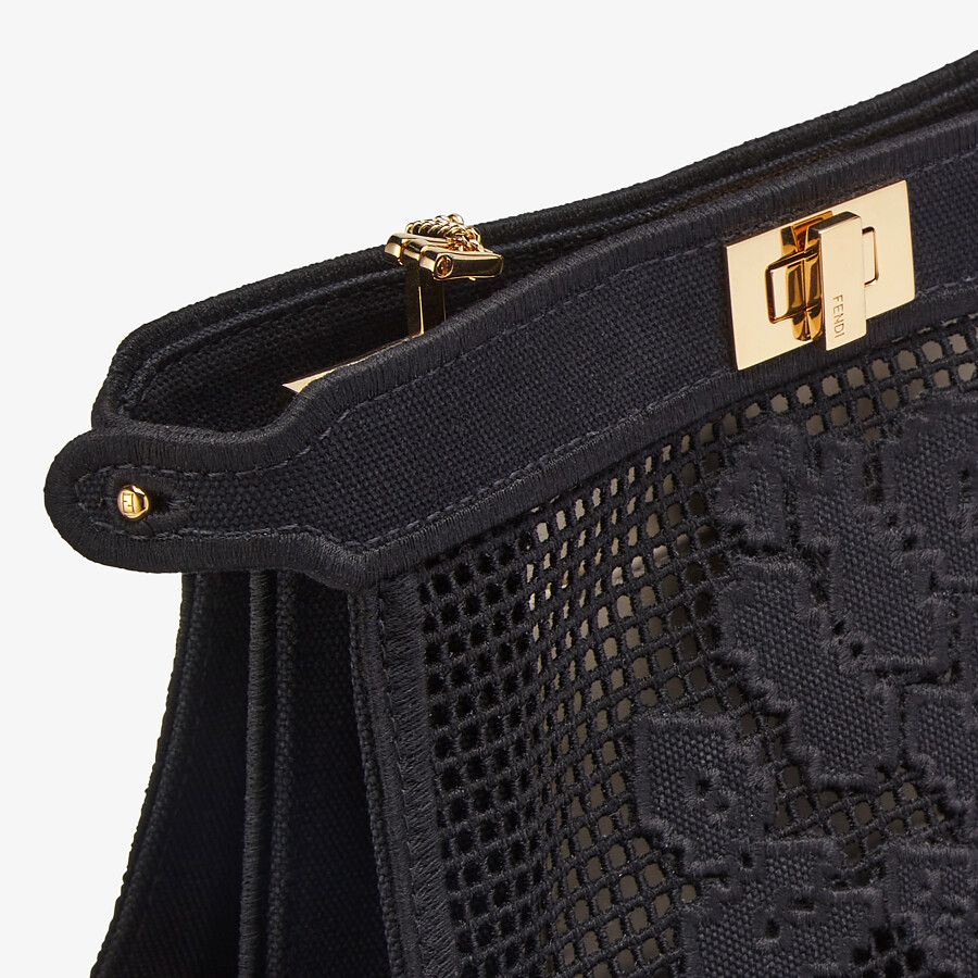 Fendi Canvas Bag With Embroidery