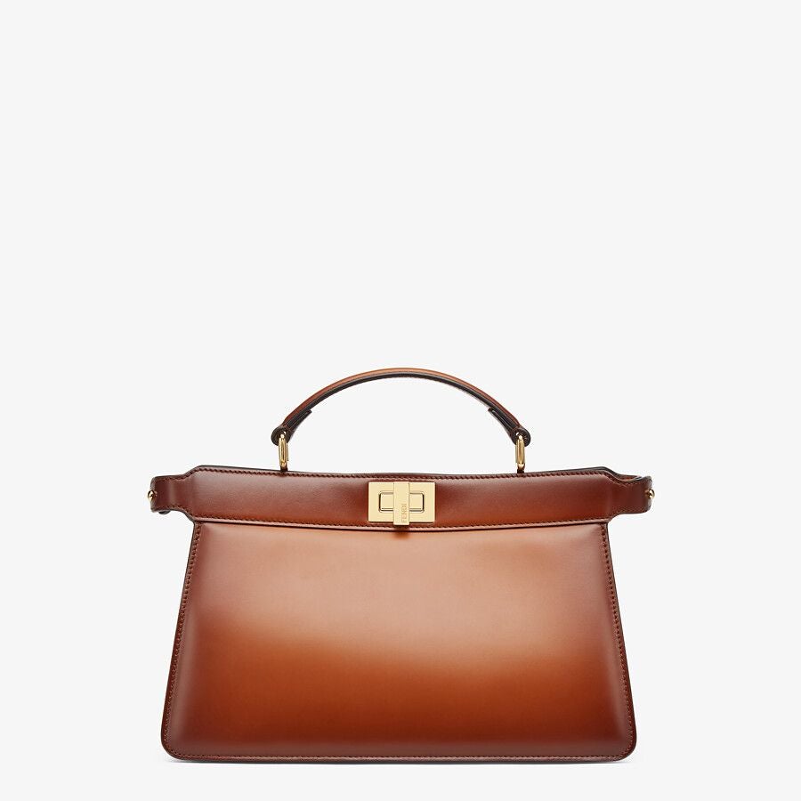 Fendi East-west Brown Leather Bag