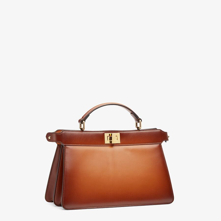 Fendi East-west Brown Leather Bag