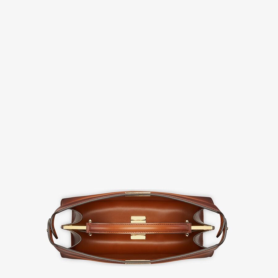 Fendi East-west Brown Leather Bag