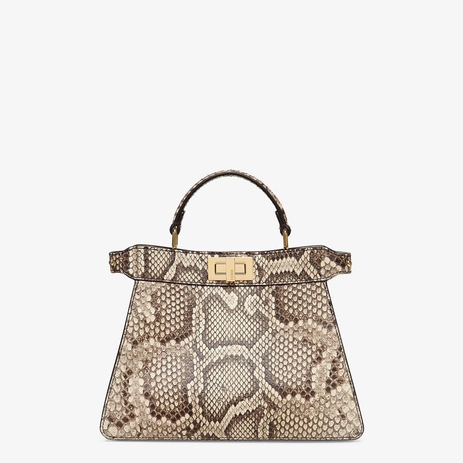 Fendi Small Natural Python Leather Bag