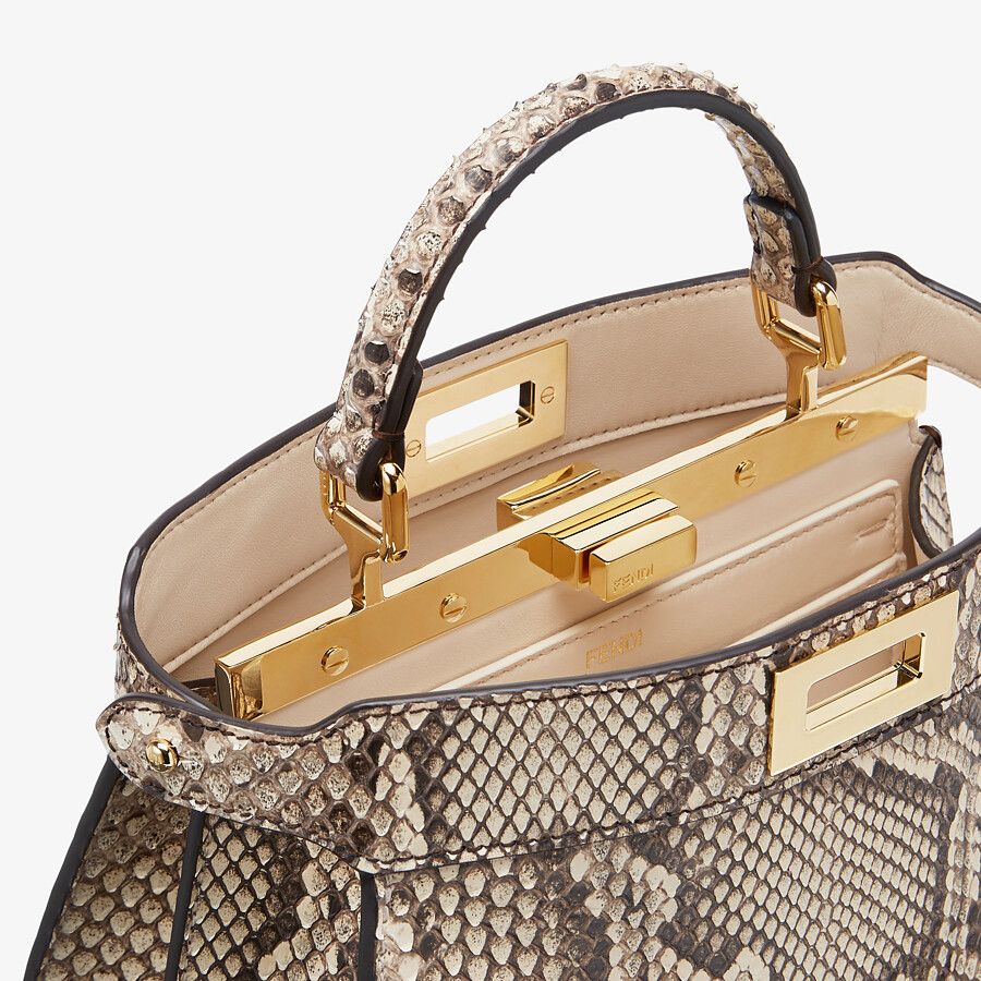 Fendi Small Natural Python Leather Bag