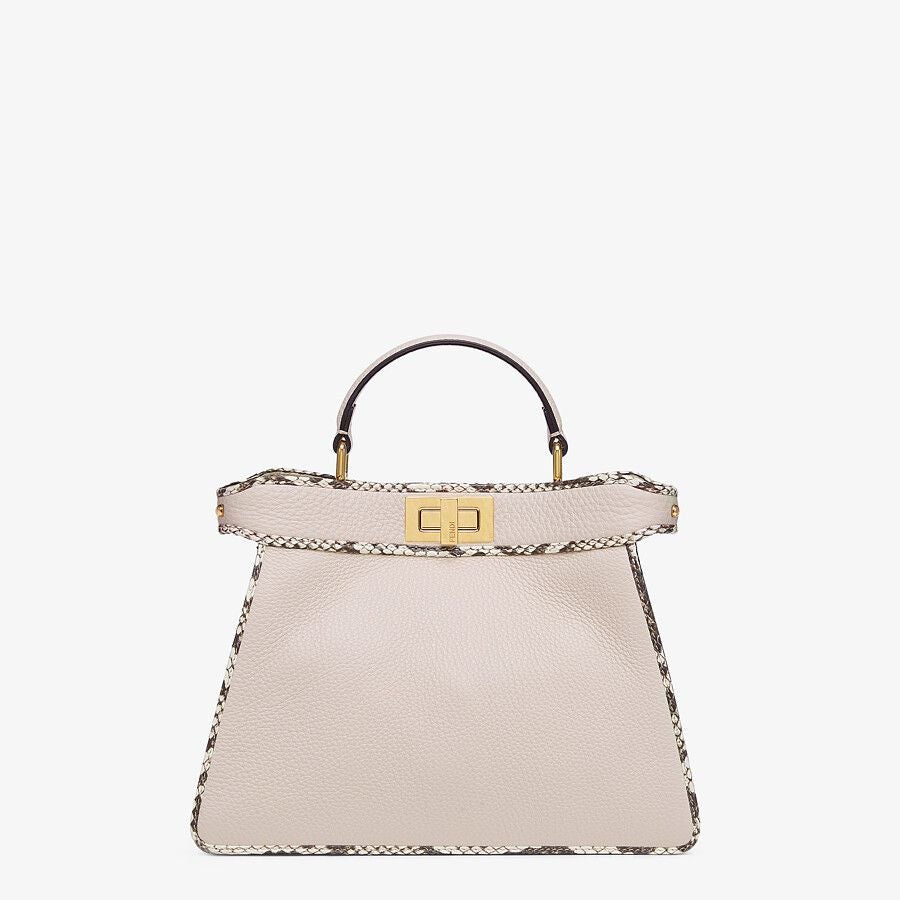 Fendi Full Grain Leather and Elaphe Bag