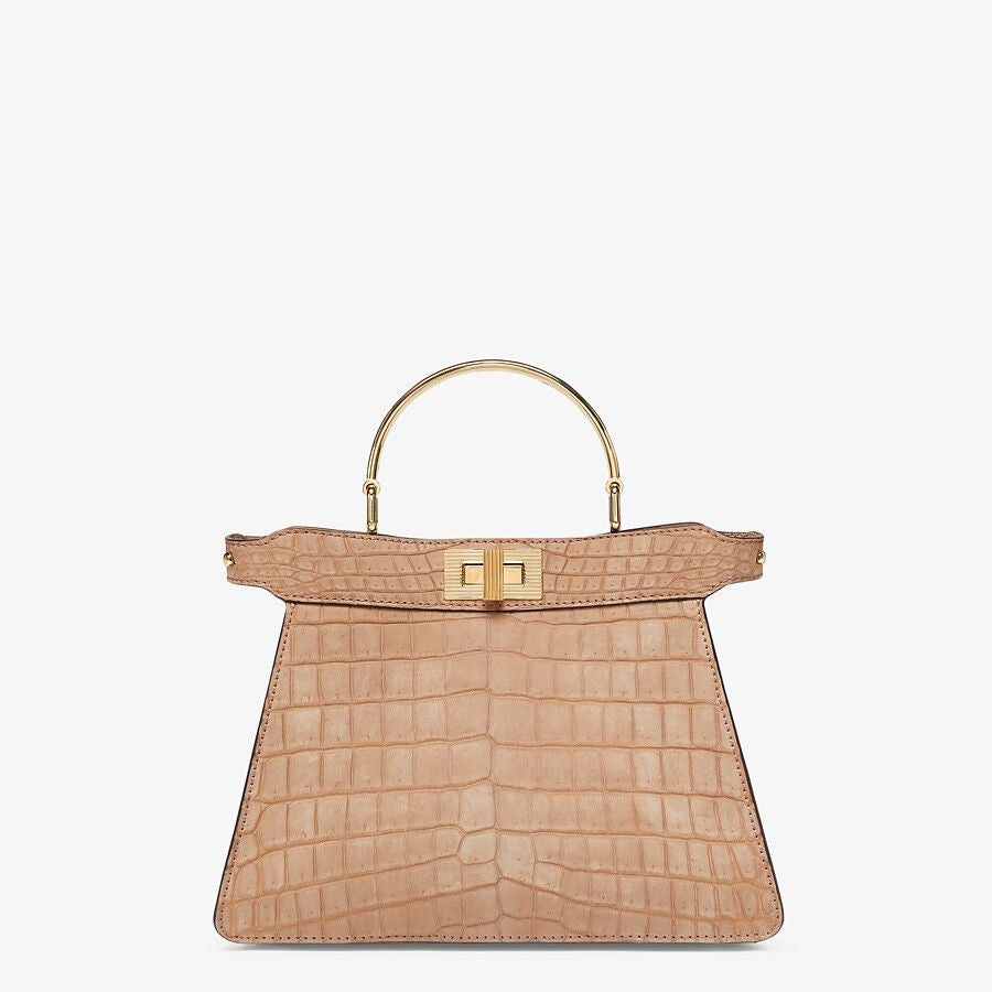 Fendi Small Beige Crocodile Bag