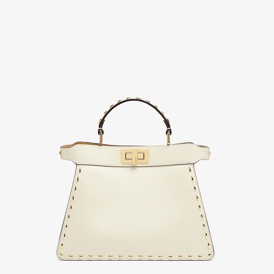 Fendi Small White Leather Bag