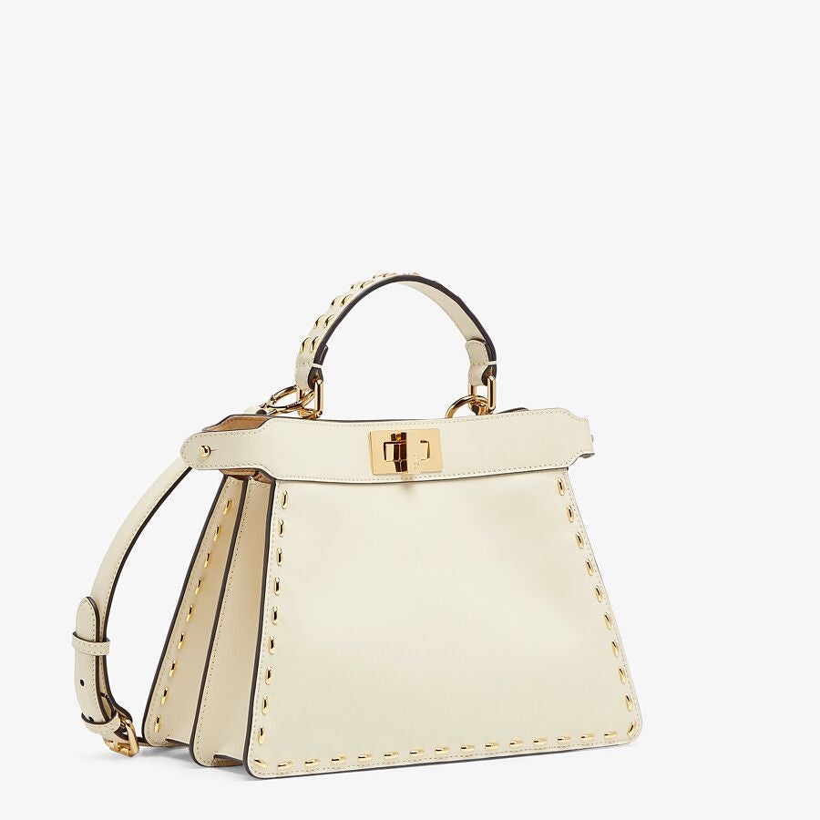 Fendi Small White Leather Bag