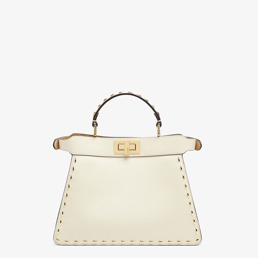 Fendi Small White Leather Bag