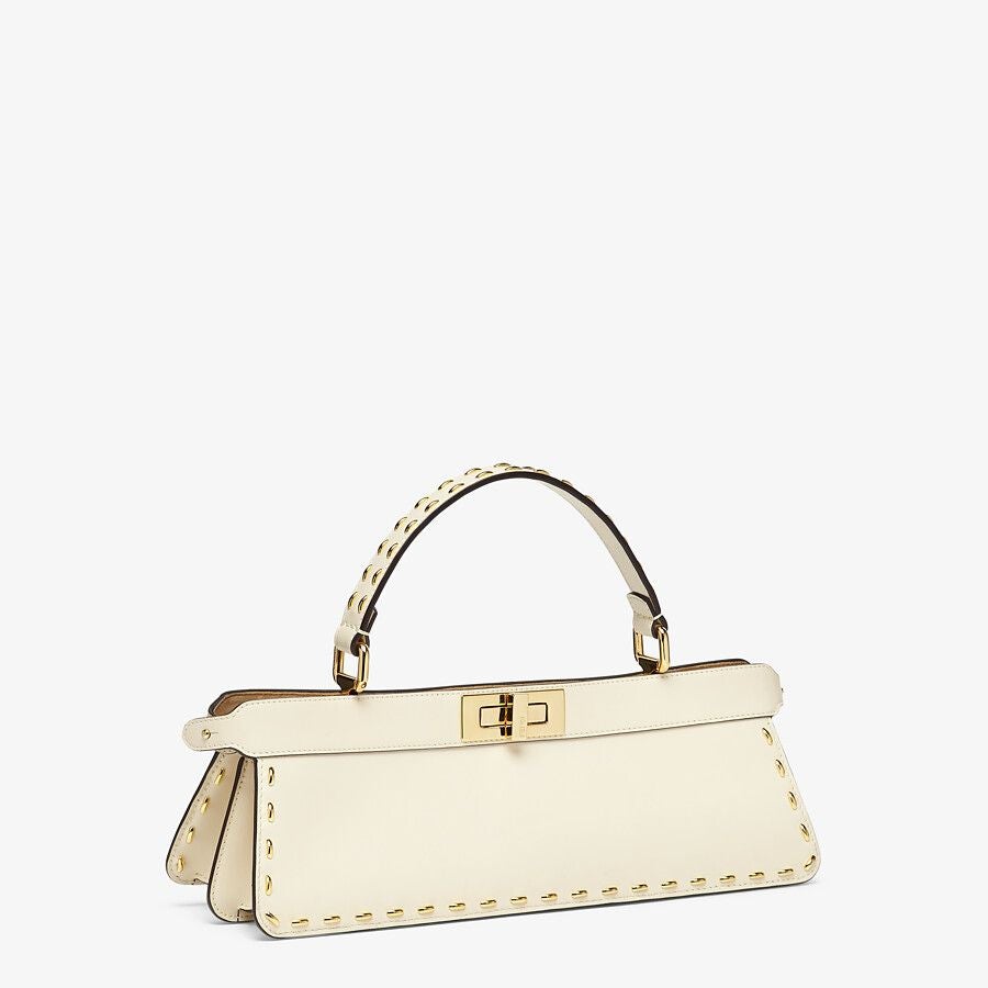 Fendi Stretch White Leather Bag