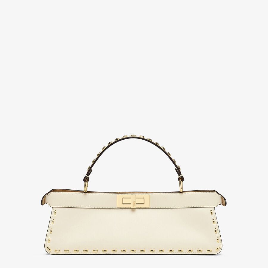 Fendi Stretch White Leather Bag