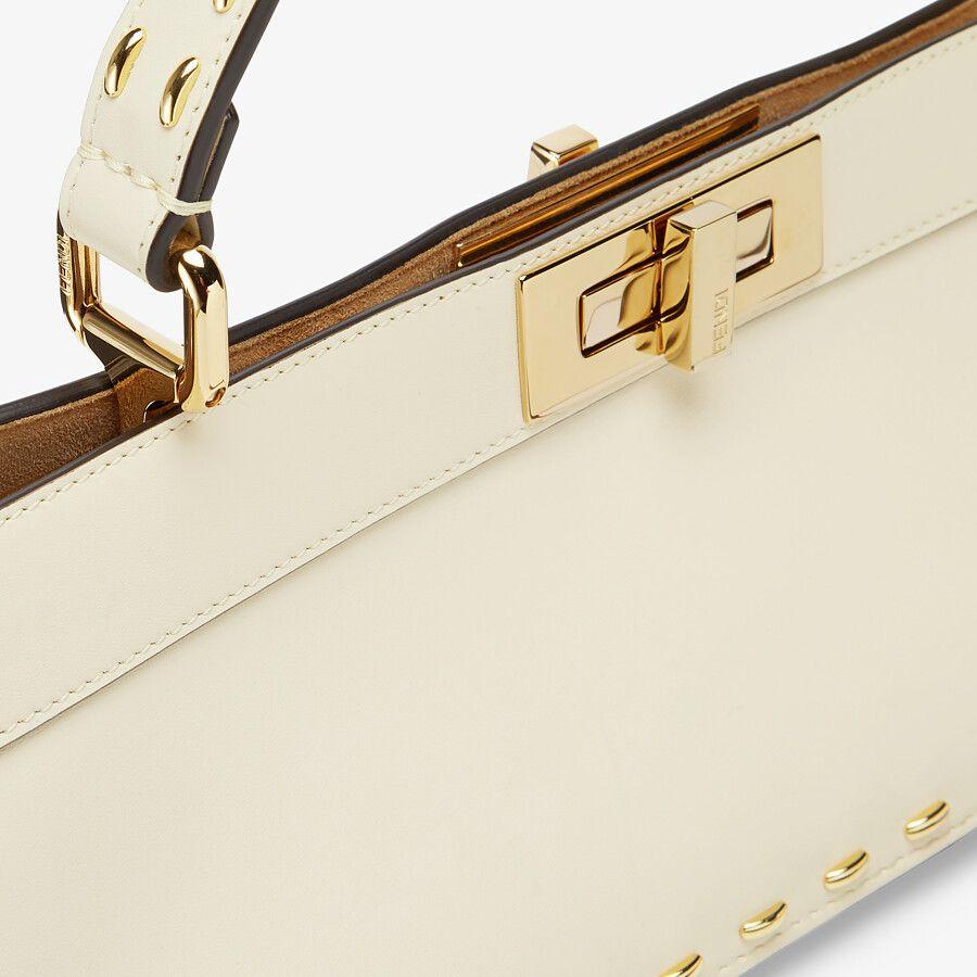 Fendi Stretch White Leather Bag