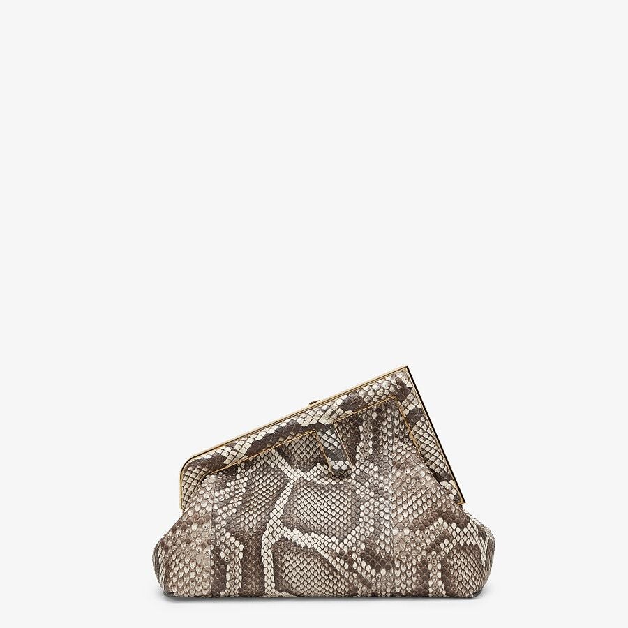 Fendi Small Natural Python Leather Bag