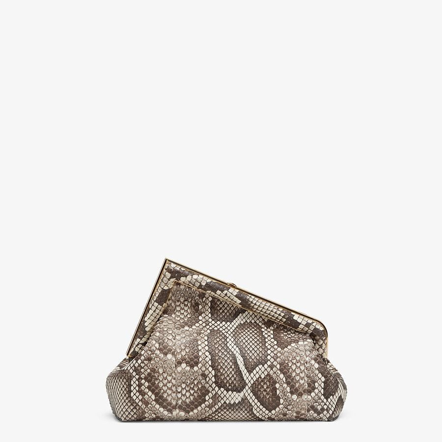 Fendi Small Natural Python Leather Bag