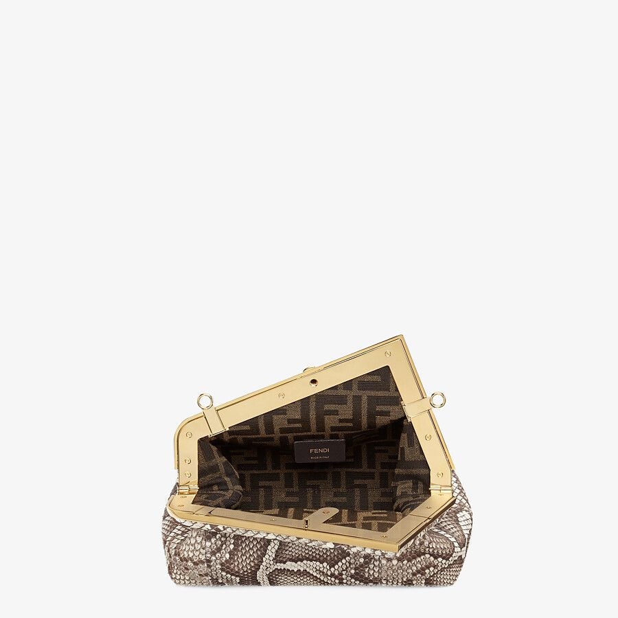 Fendi Small Natural Python Leather Bag