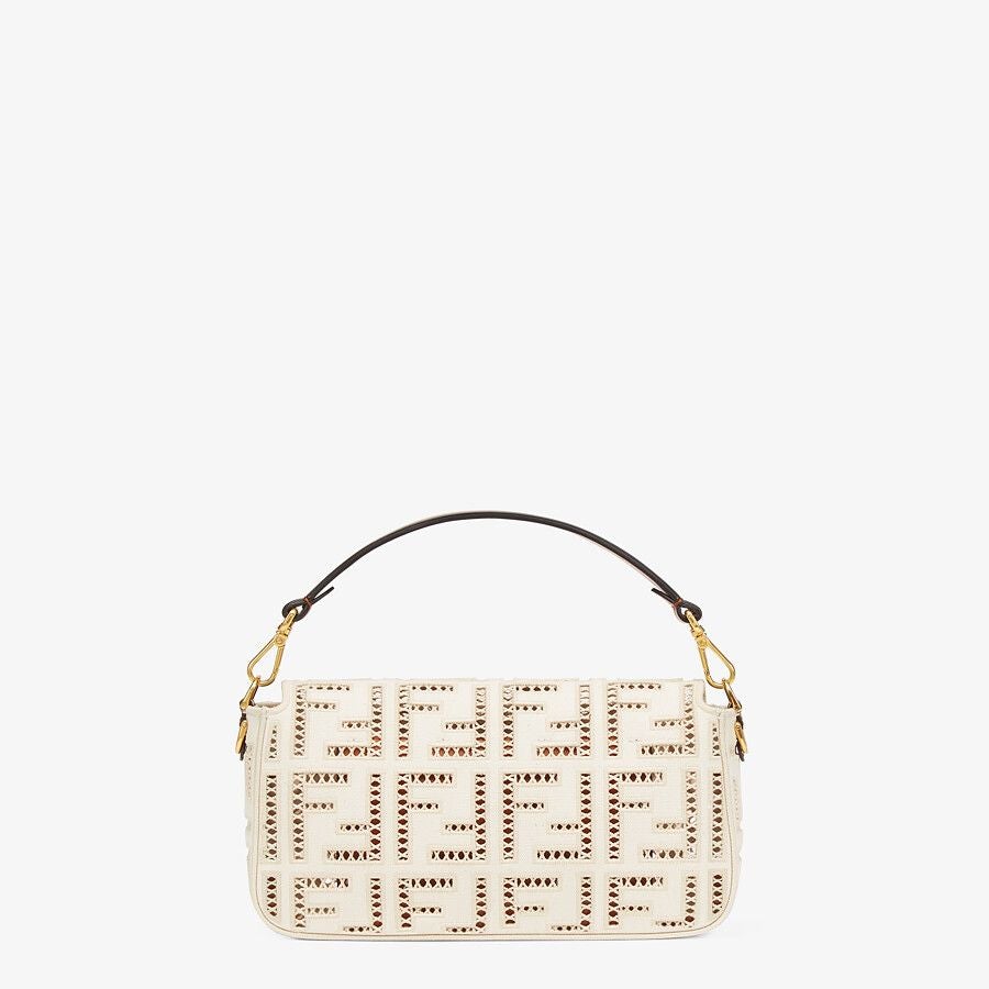 Fendi Canvas Bag With Embroidery