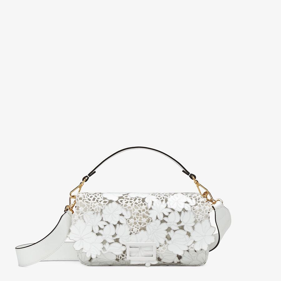 Fendi Embroidered Patent Leather Bag