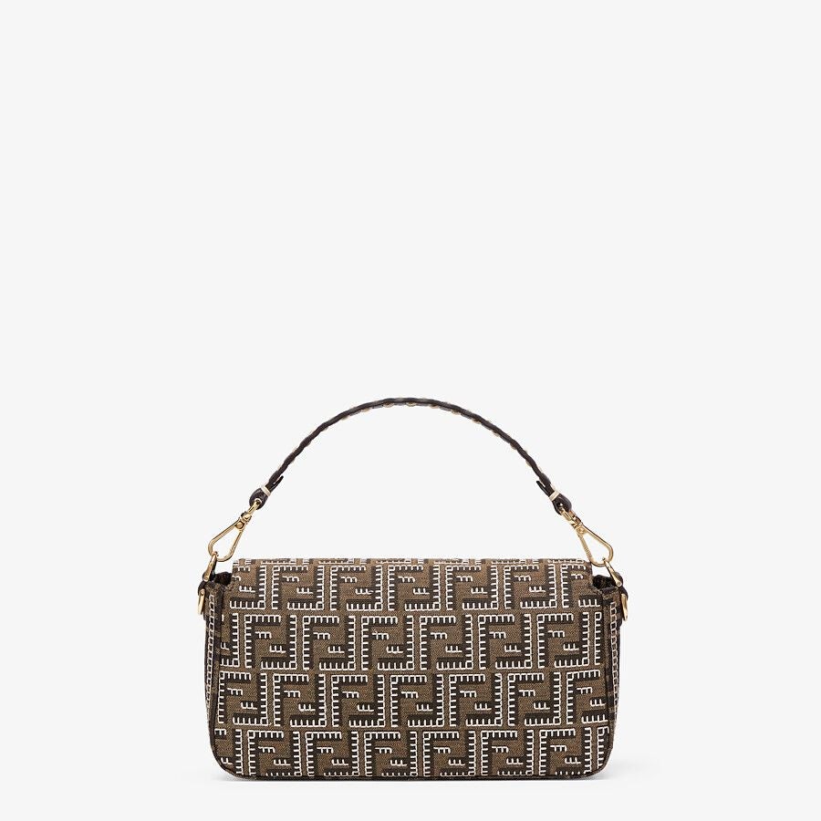 Fendi Embroidered Ff Fabric Bag