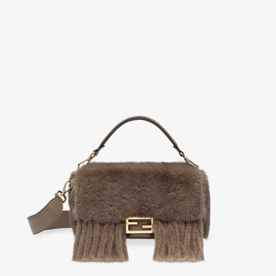 Fendi Mink Bag With Fringing