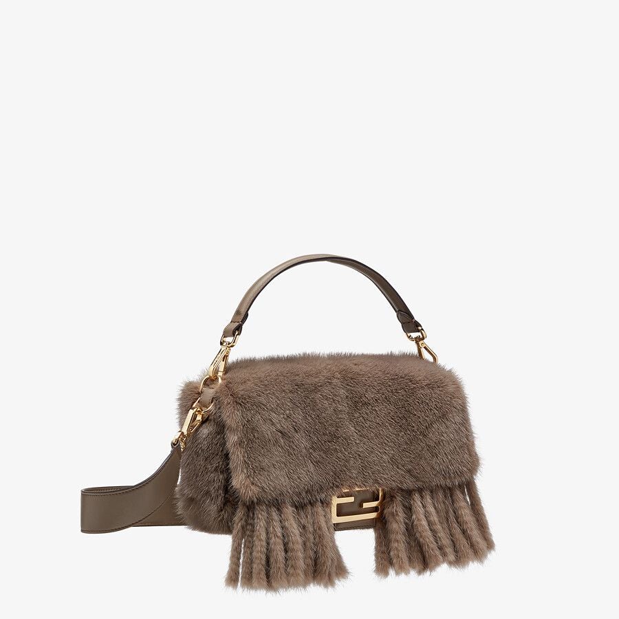 Fendi Mink Bag With Fringing