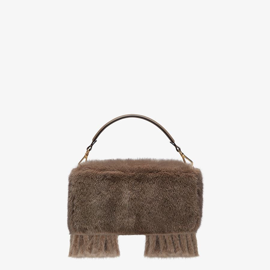 Fendi Mink Bag With Fringing