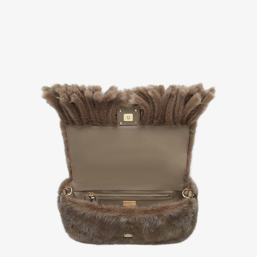 Fendi Mink Bag With Fringing