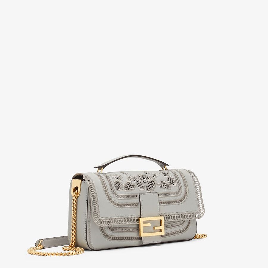 Fendi Embroidered Leather Bag