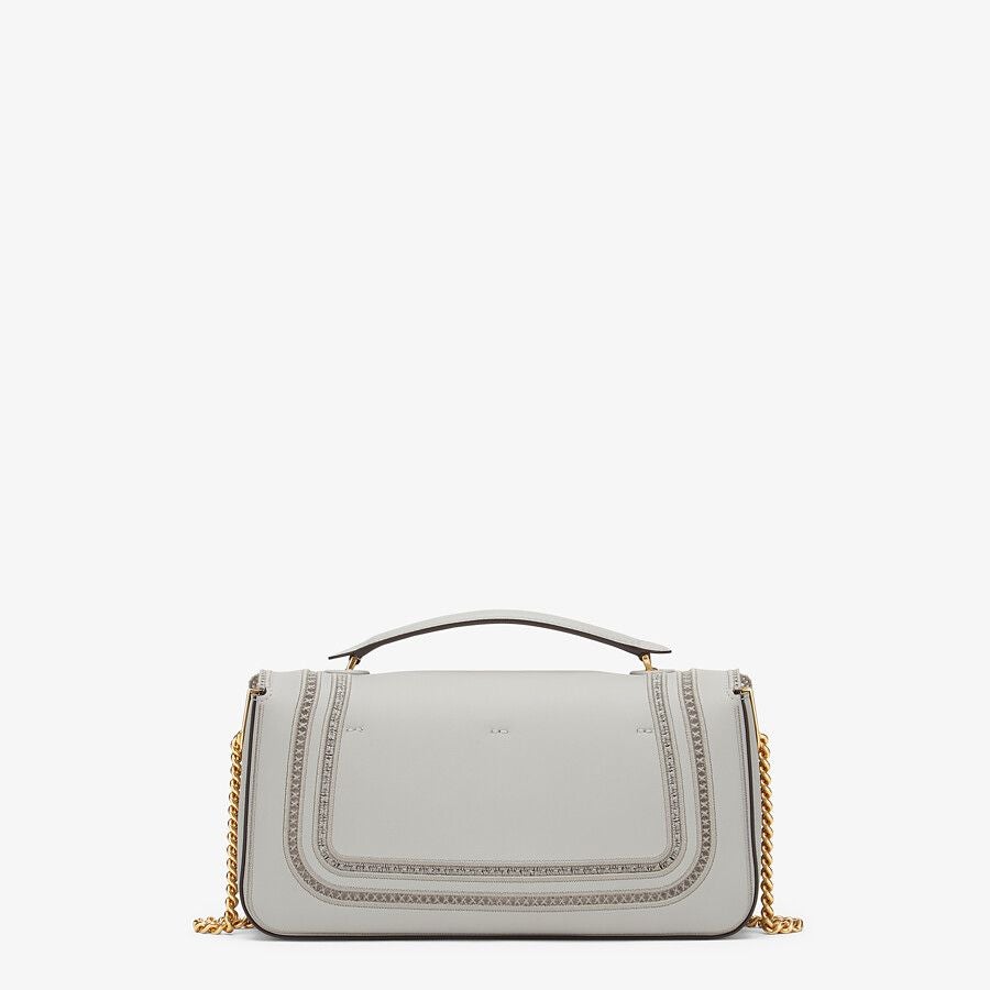 Fendi Embroidered Leather Bag