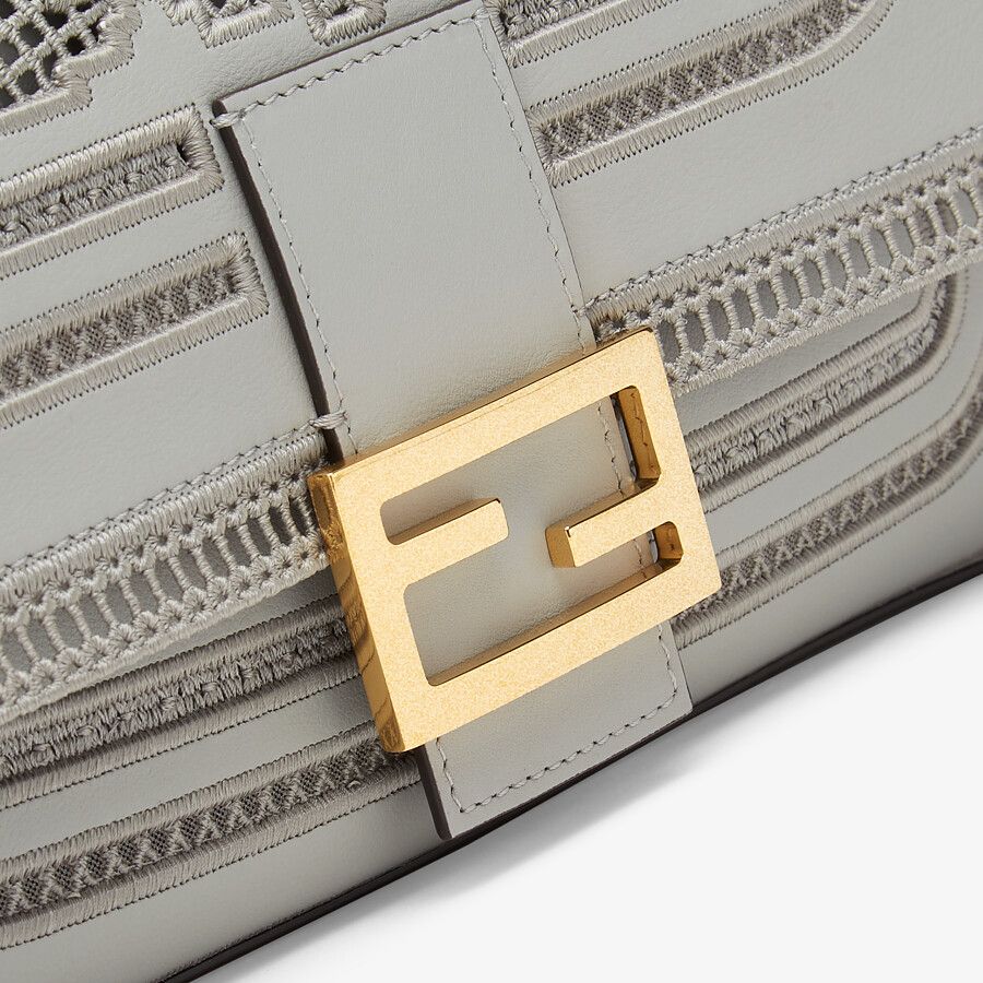 Fendi Embroidered Leather Bag