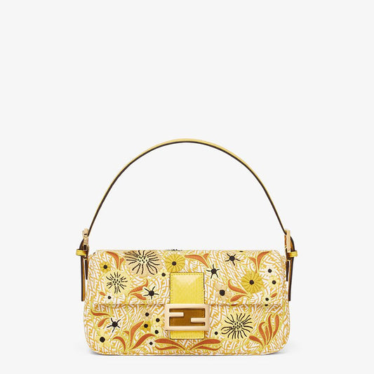 Fendi Ff Vertigo Jacquard Bag With Embroidery