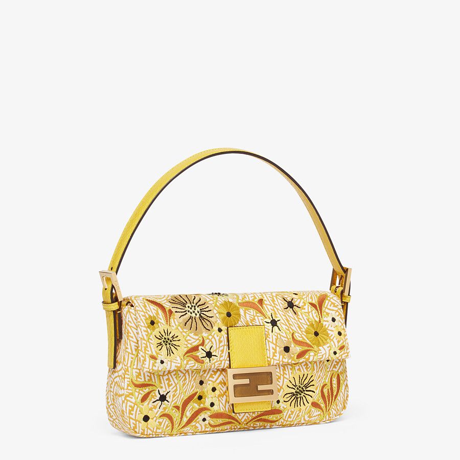 Fendi Ff Vertigo Jacquard Bag With Embroidery