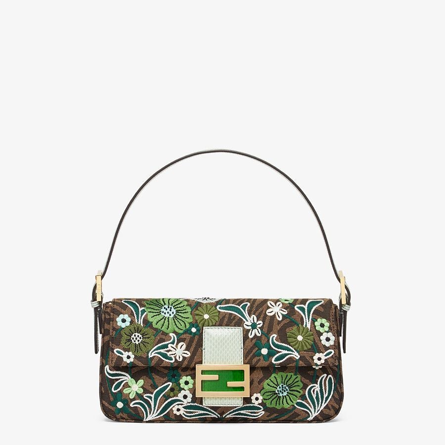 Fendi Ff Vertigo Jacquard Bag With Embroidery