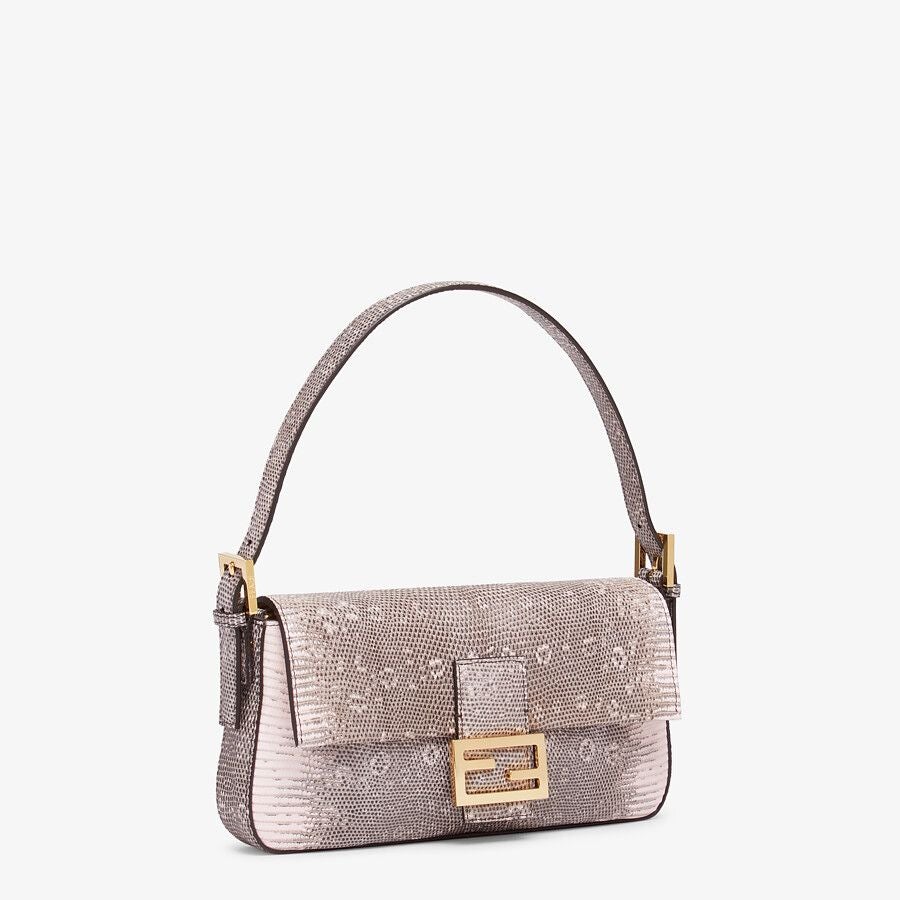 Fendi Pink Lizard Leather Re-edition Bag