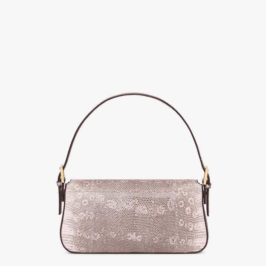 Fendi Pink Lizard Leather Re-edition Bag