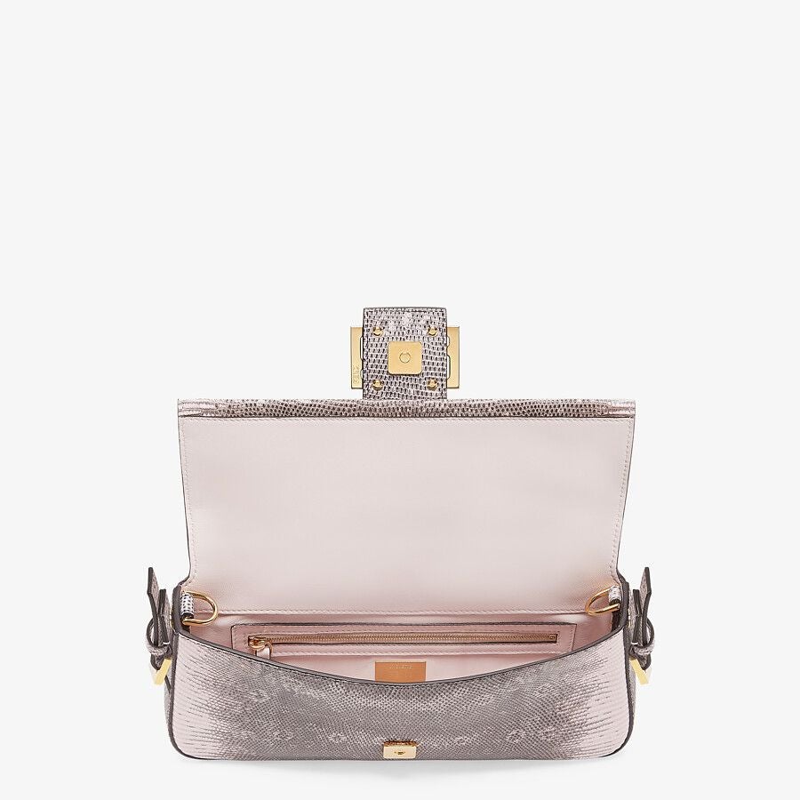 Fendi Pink Lizard Leather Re-edition Bag