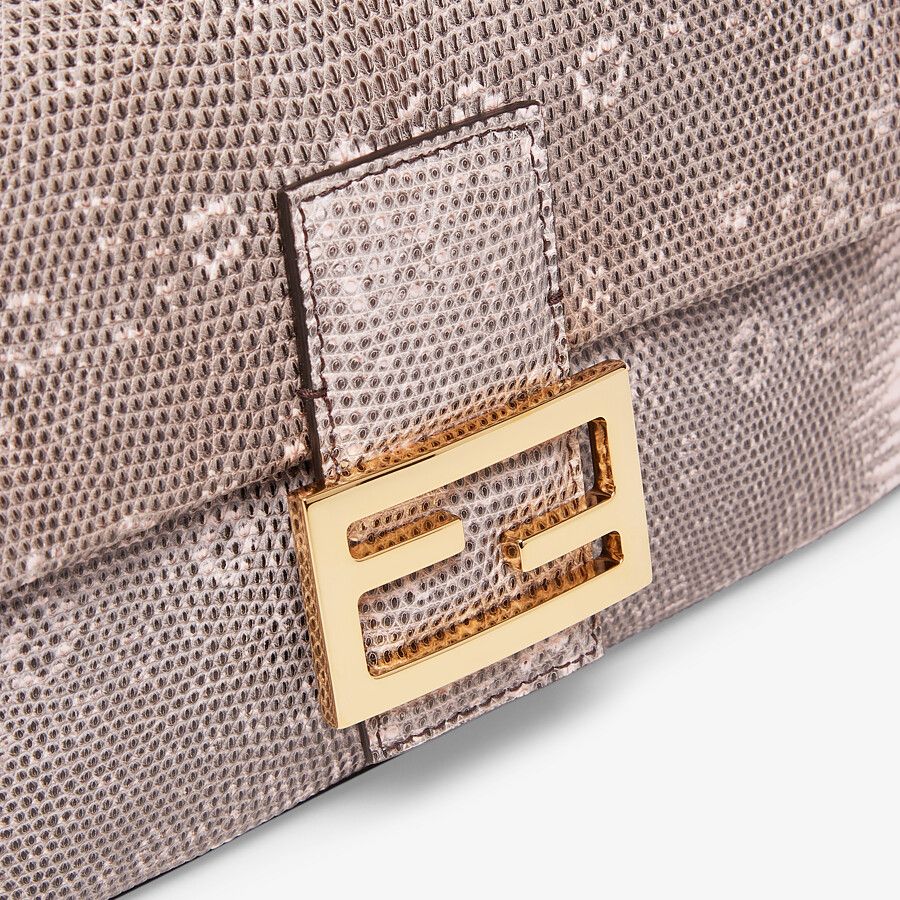 Fendi Pink Lizard Leather Re-edition Bag