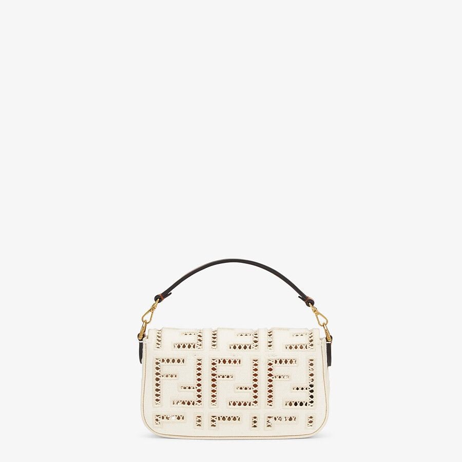 Fendi Mini Canvas Bag With Embroidery