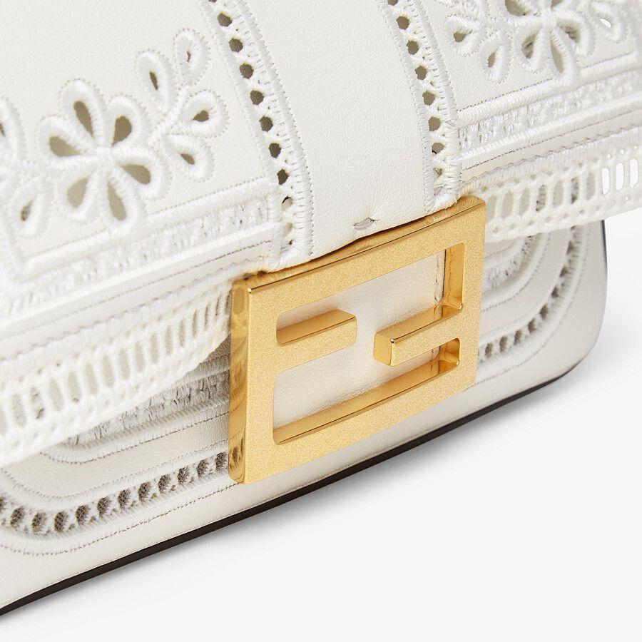 Fendi Embroidered  Leather Bag