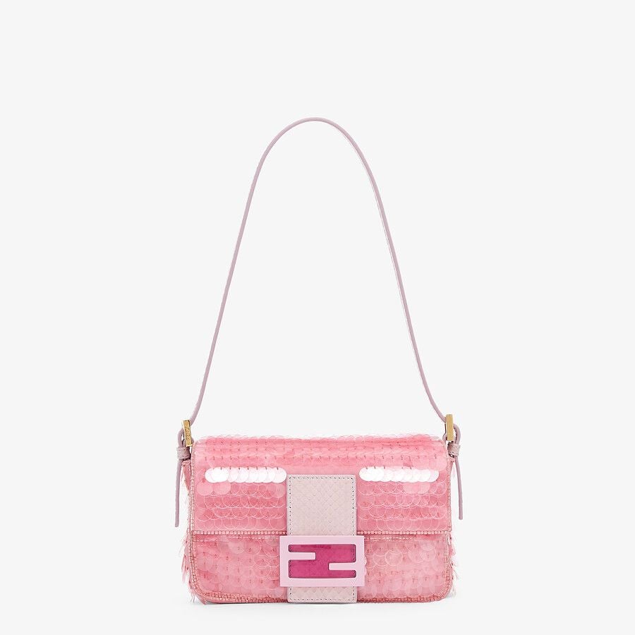 Fendi Mini Satin Bag With Sequin