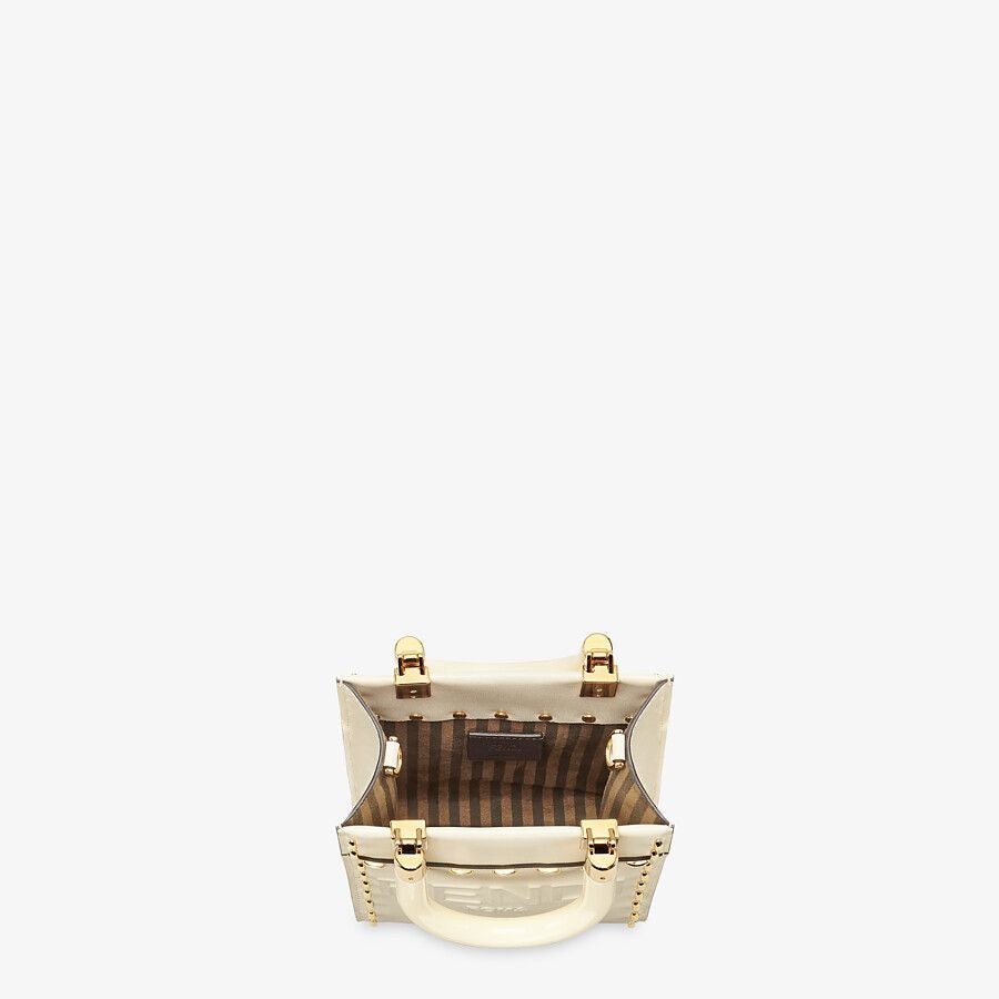 Fendi White Leather Mini Bag