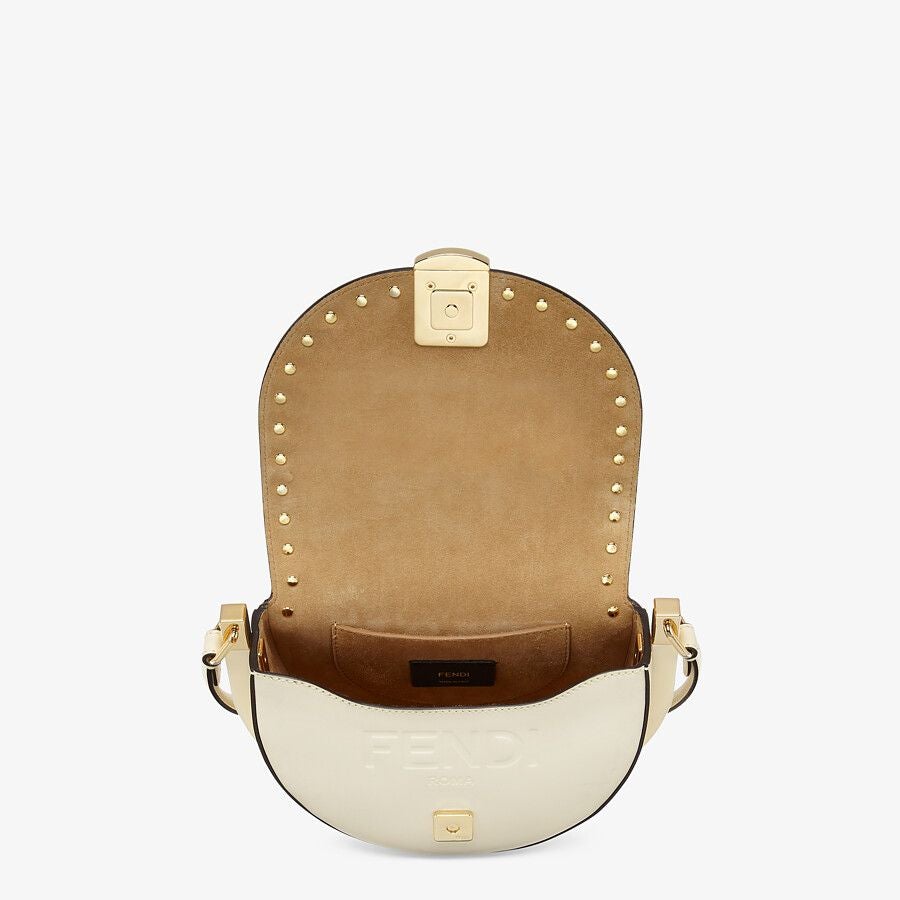 Fendi White Leather Bag