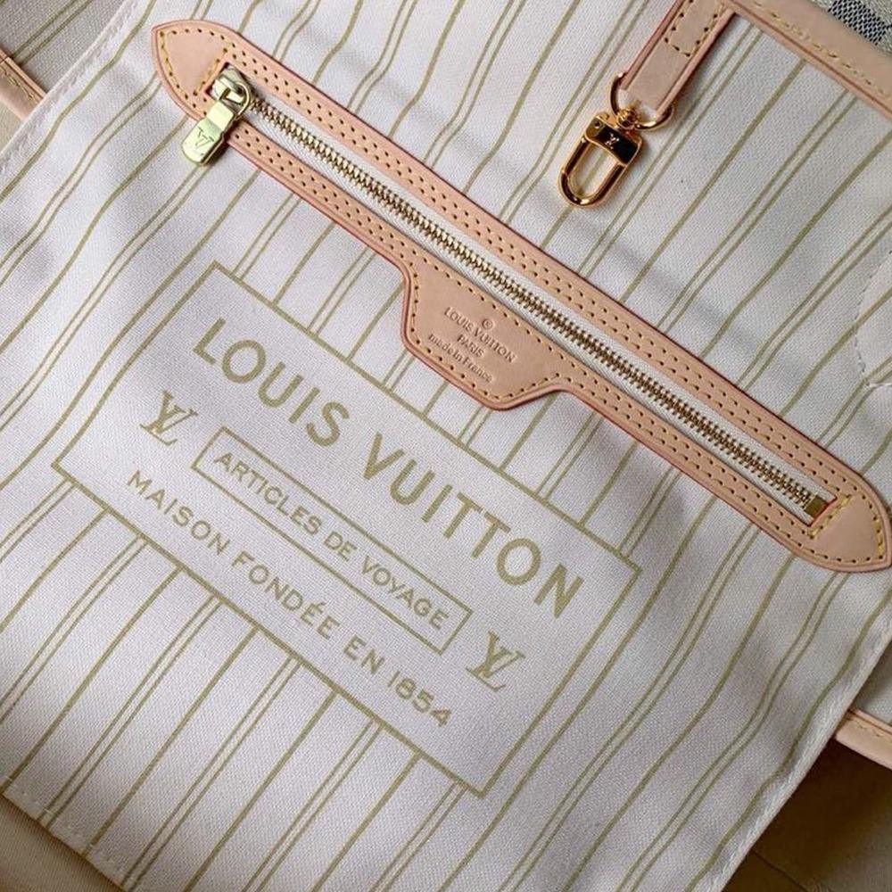 Louis Vuitton NEVERFULL MM Damier Ebene Beige