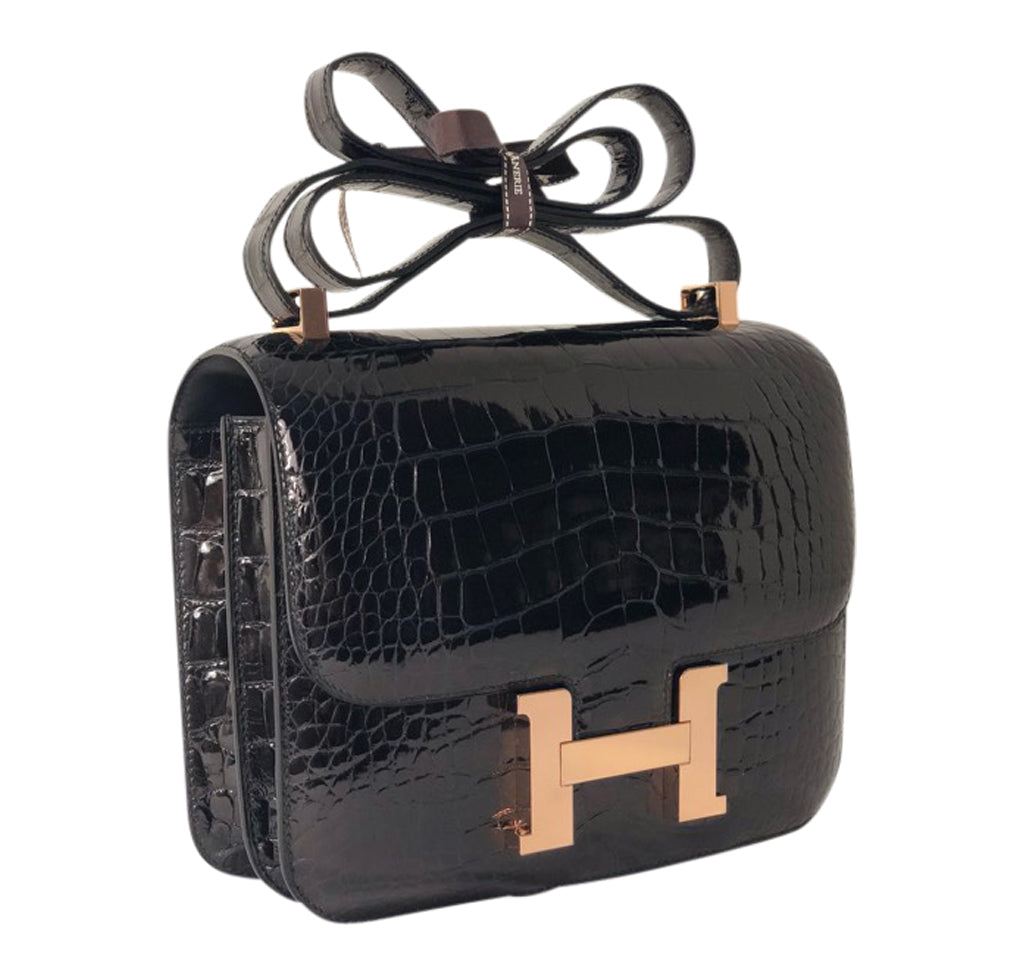 Hermès Constance 24 Alligator Noir Bag