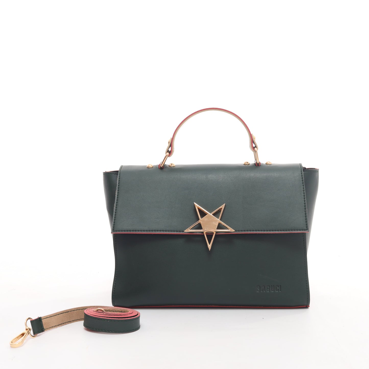 Army Green Star Buckle Handbag