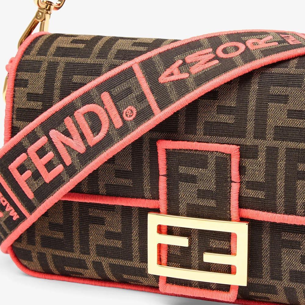 BAGUETTE Fendi Roma/Amor Fabric Bag