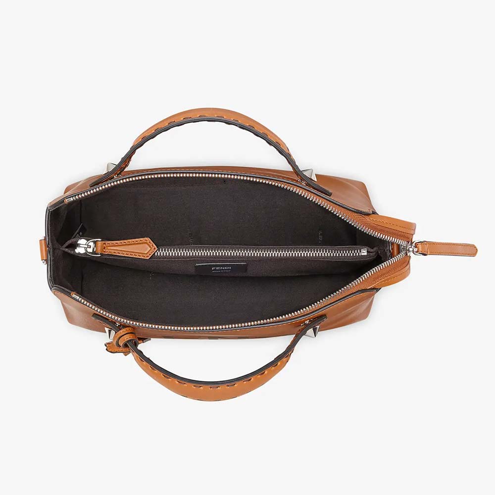 BY THE WAY MEDIUM Brown Leather Boston Bag