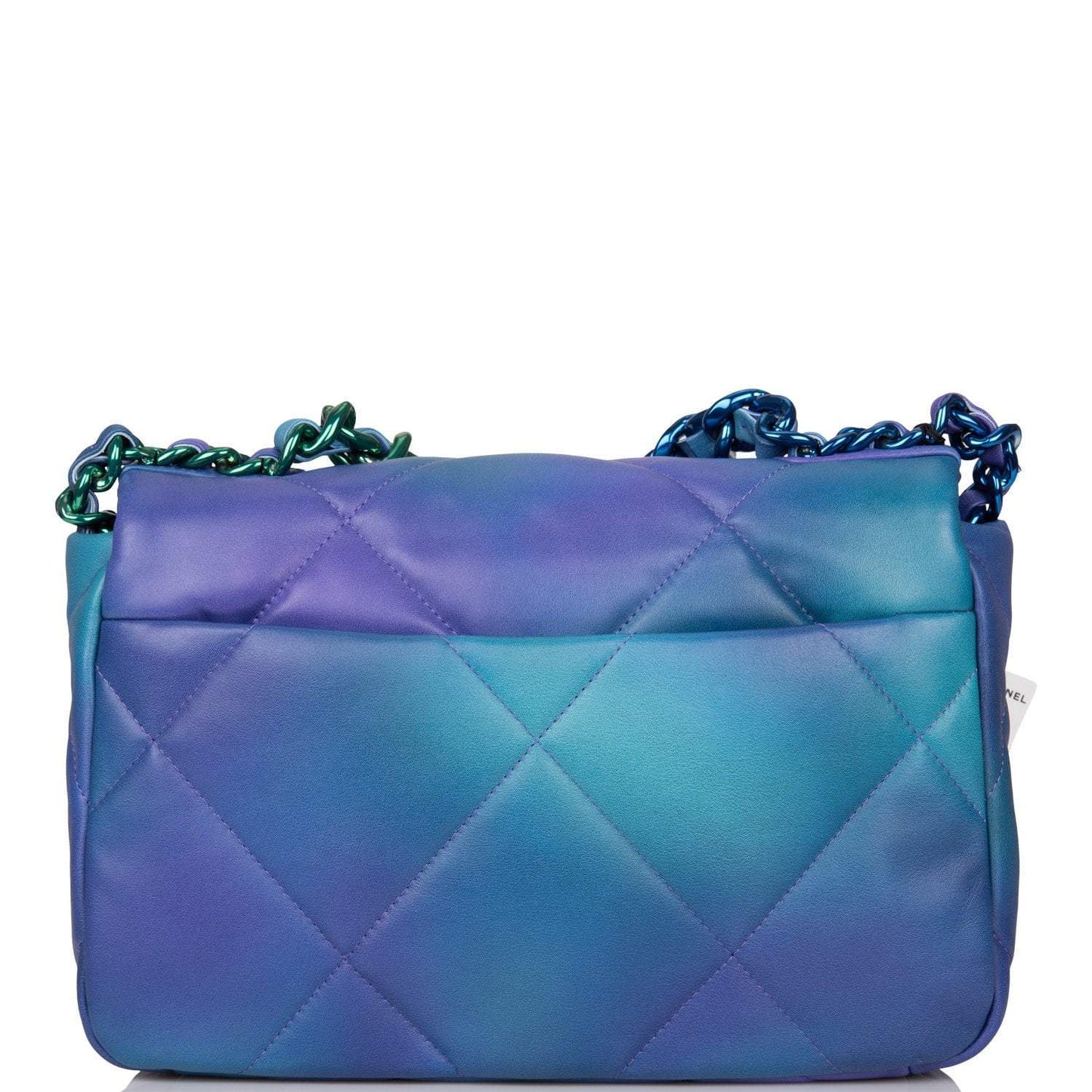 Chanel Tie Dye Quilted Calfskin Medium 19 Flap Bag Rainbow Hardware