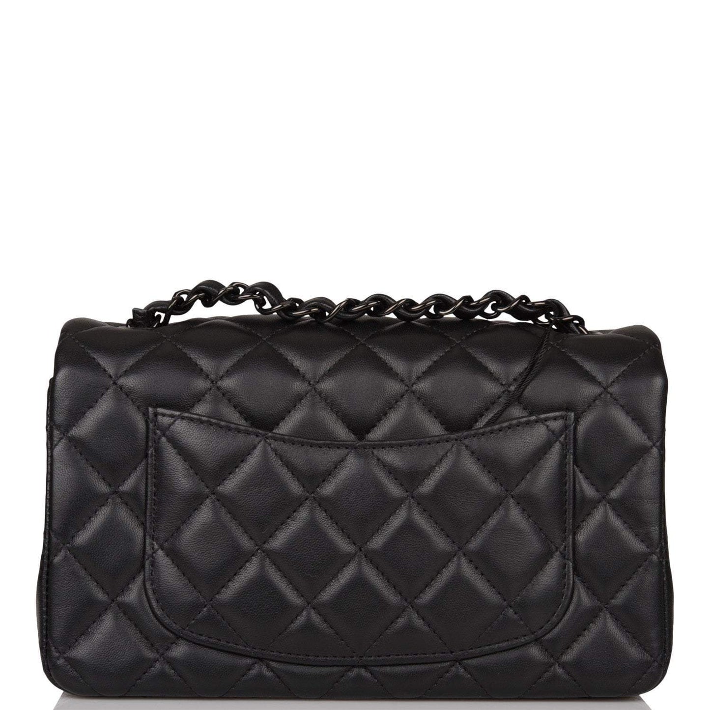 Chanel SO Black Quilted Lambskin Rectangular Mini Classic Flap Bag Black Hardware