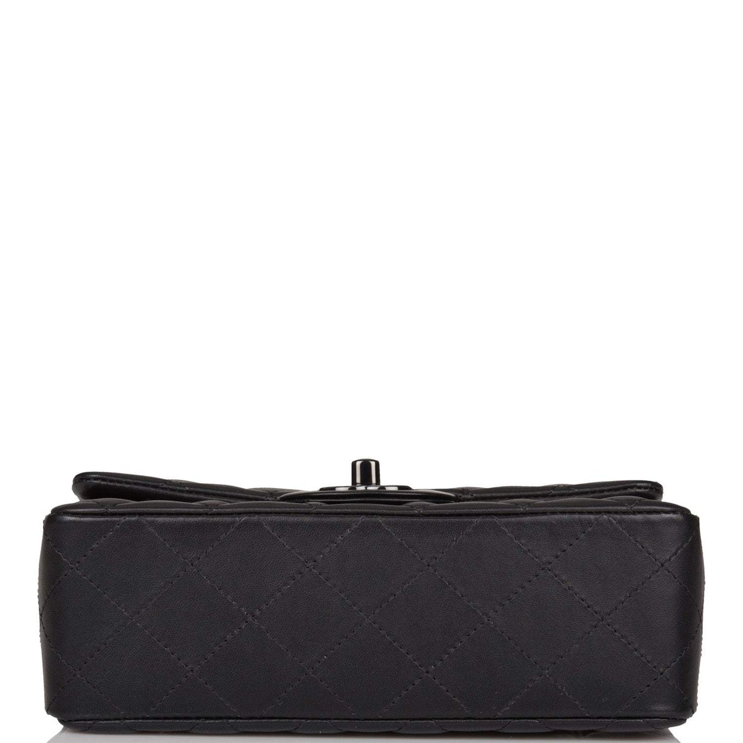 Chanel Mini Rectangular Flap Bag SO Black Lambskin Black Hardware